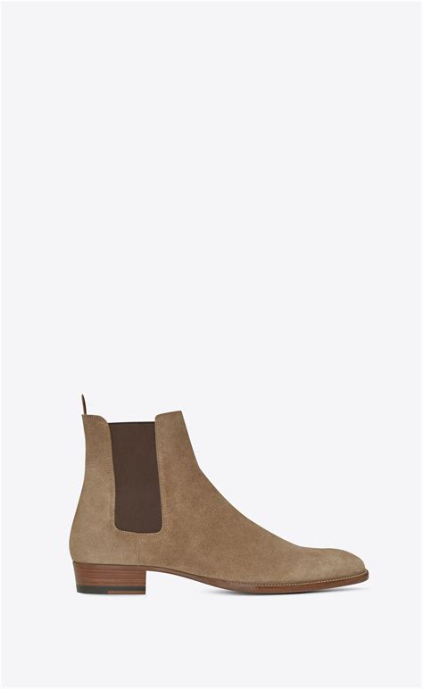 men's ysl chelsea boot|saint laurent suede chelsea boots.